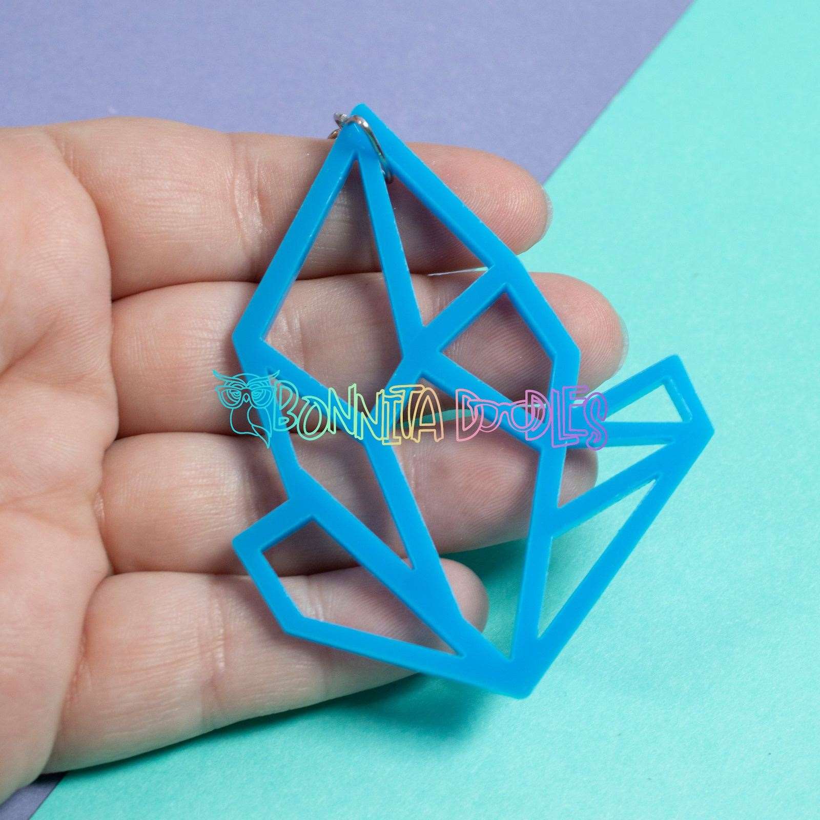 Geode Key - Bag Charm