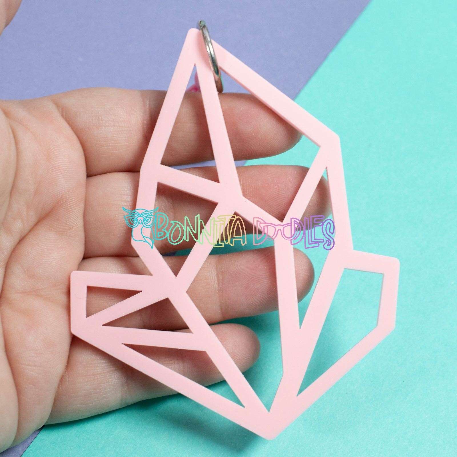 Geode Key - Bag Charm