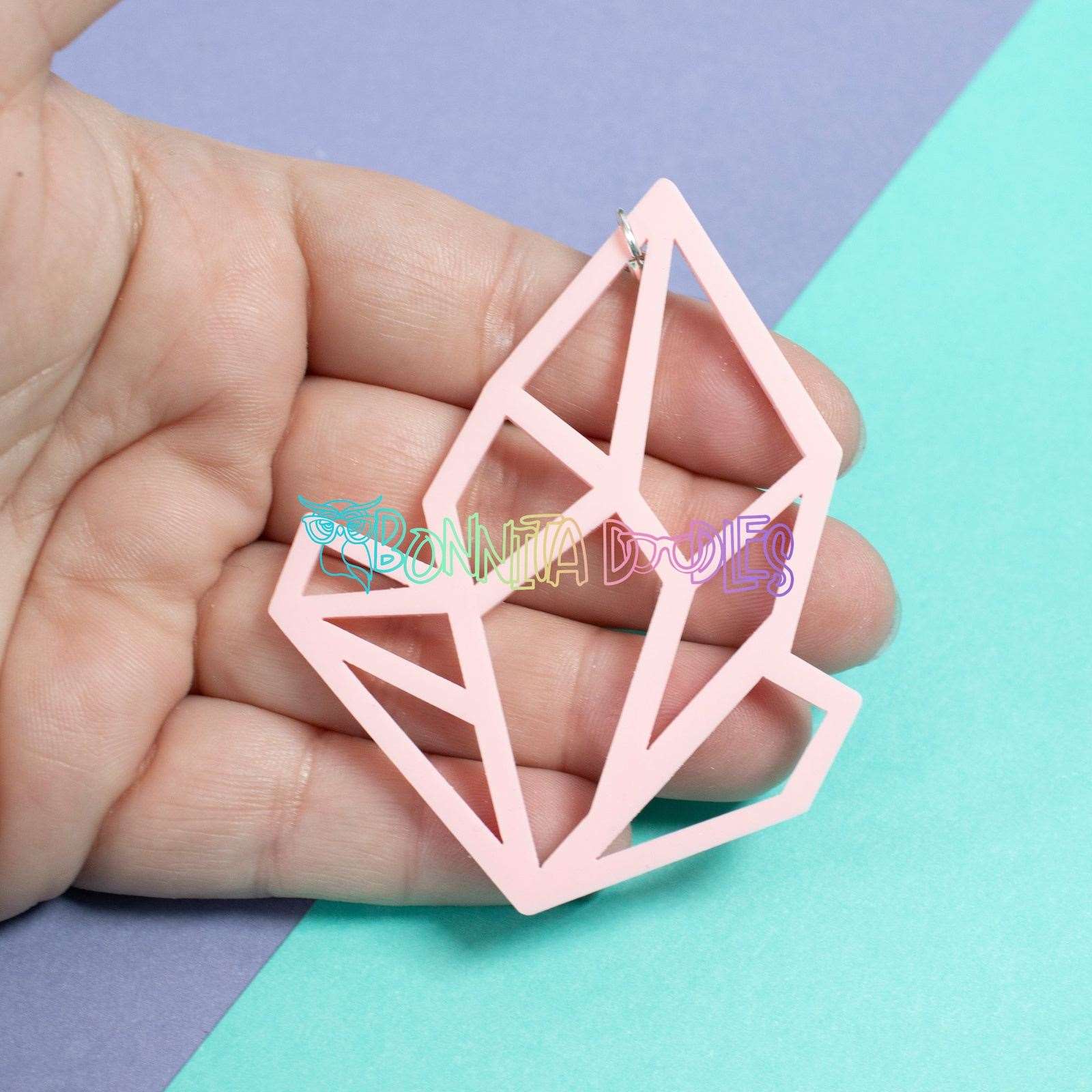 Geode Key - Bag Charm