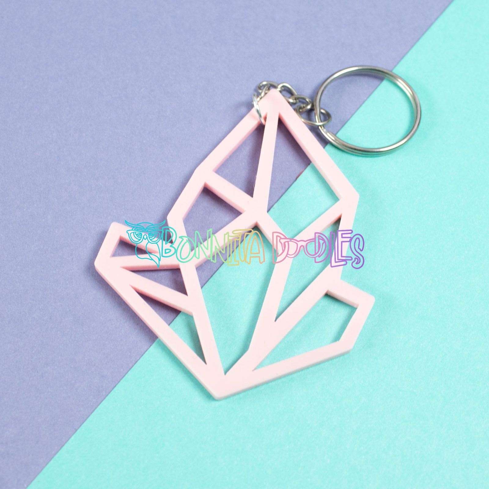 Geode Key - Bag Charm