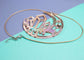 Rose Gold Mirror Moon Phase Geode Charm necklace - Handmade gifts