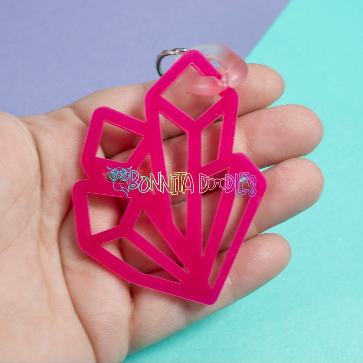 Trio Group Geode Key - Bag Charm