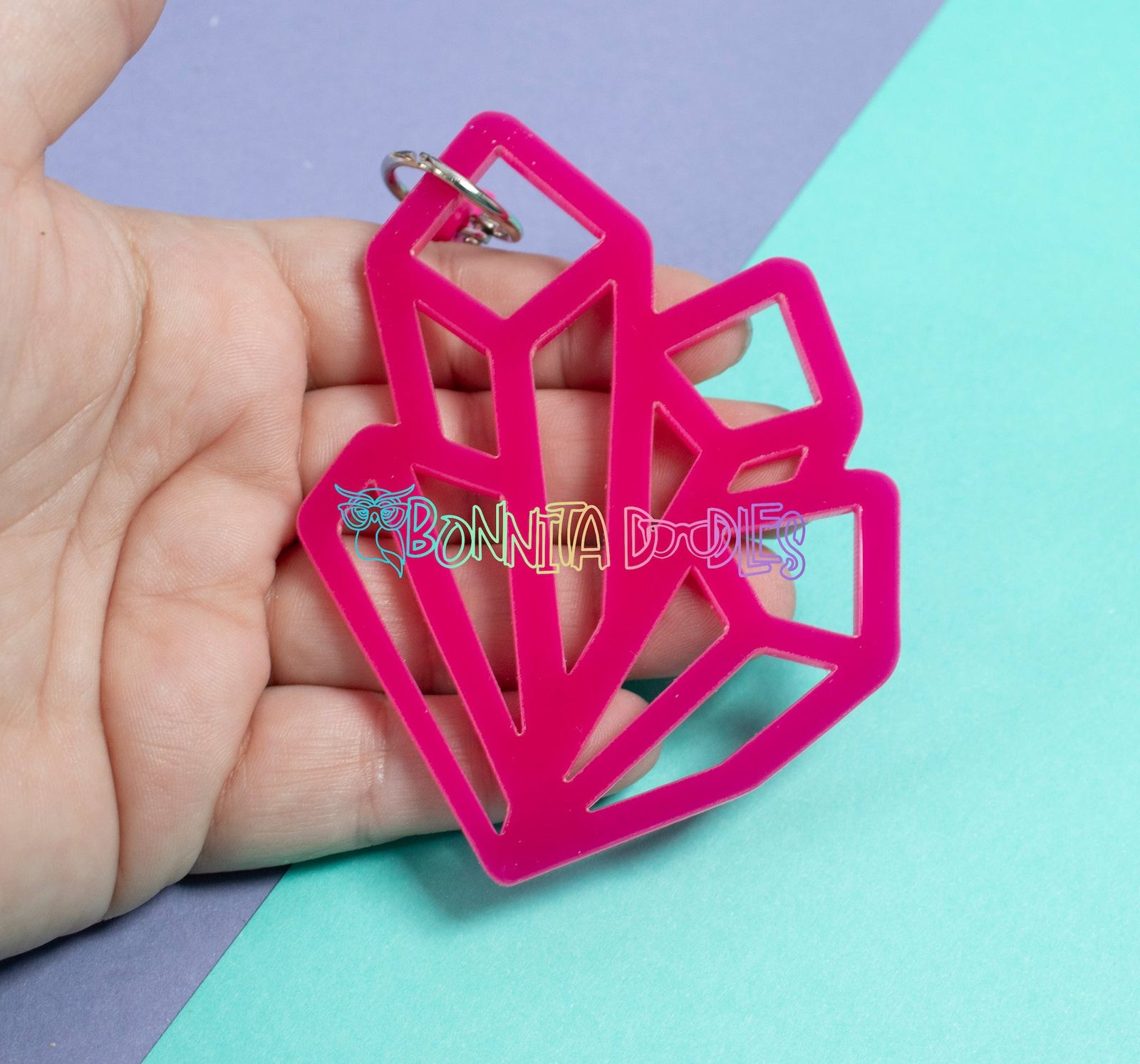 Trio Group Geode Key - Bag Charm