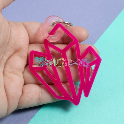 Trio Geode Key - Bag Charm