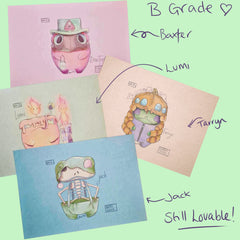 Frogtober B Grade A6 Prints