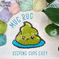 Mug Rug kawaii sushi - MADE TO ORDER