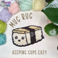 Mug Rug kawaii sushi - MADE TO ORDER
