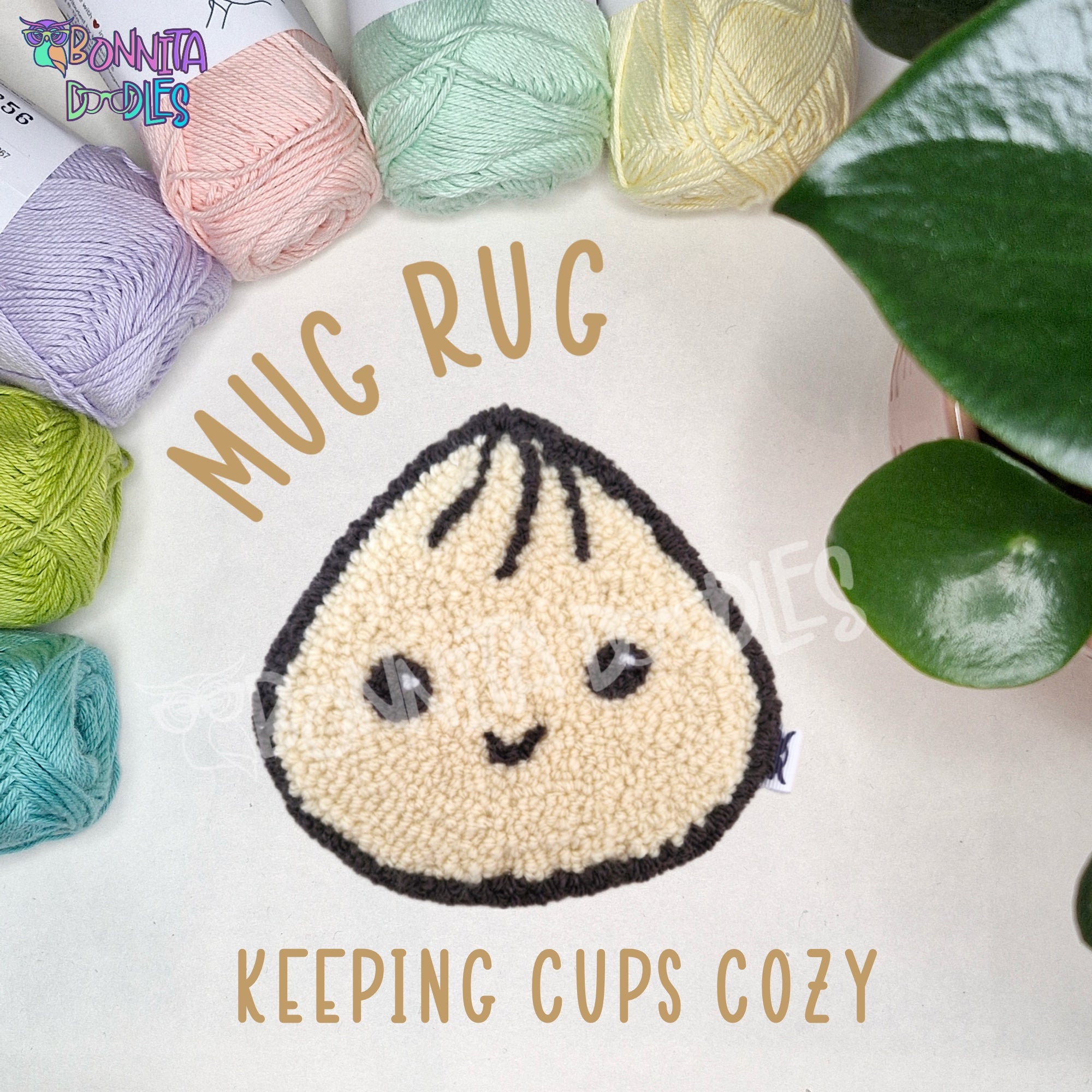 Mug Rug kawaii sushi - MADE TO ORDER