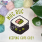 Mug Rug kawaii sushi - MADE TO ORDER