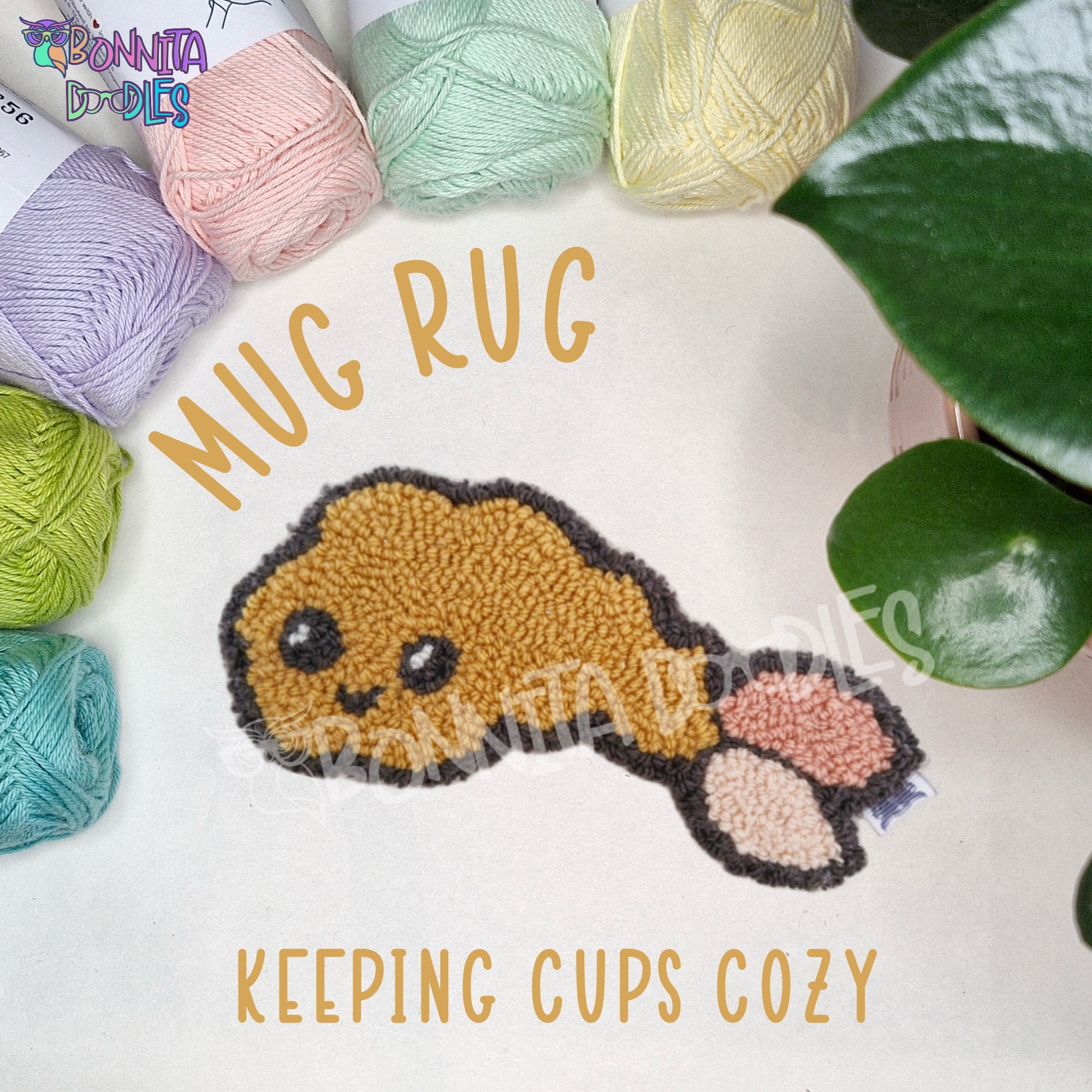 Mug Rug kawaii sushi - MADE TO ORDER