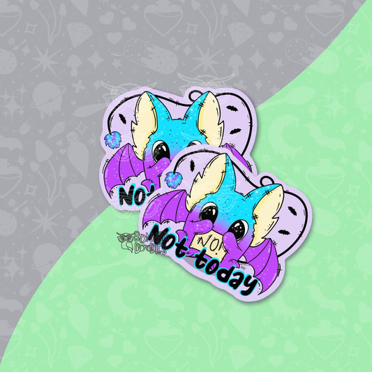 Not today bat vinyl sticker