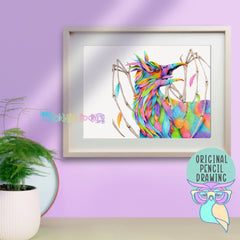 Opal Aura | Griffin | Original Drawing