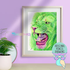 Peridot | Lion | Original Art
