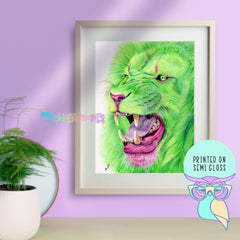 Art print | Lion | Peridot