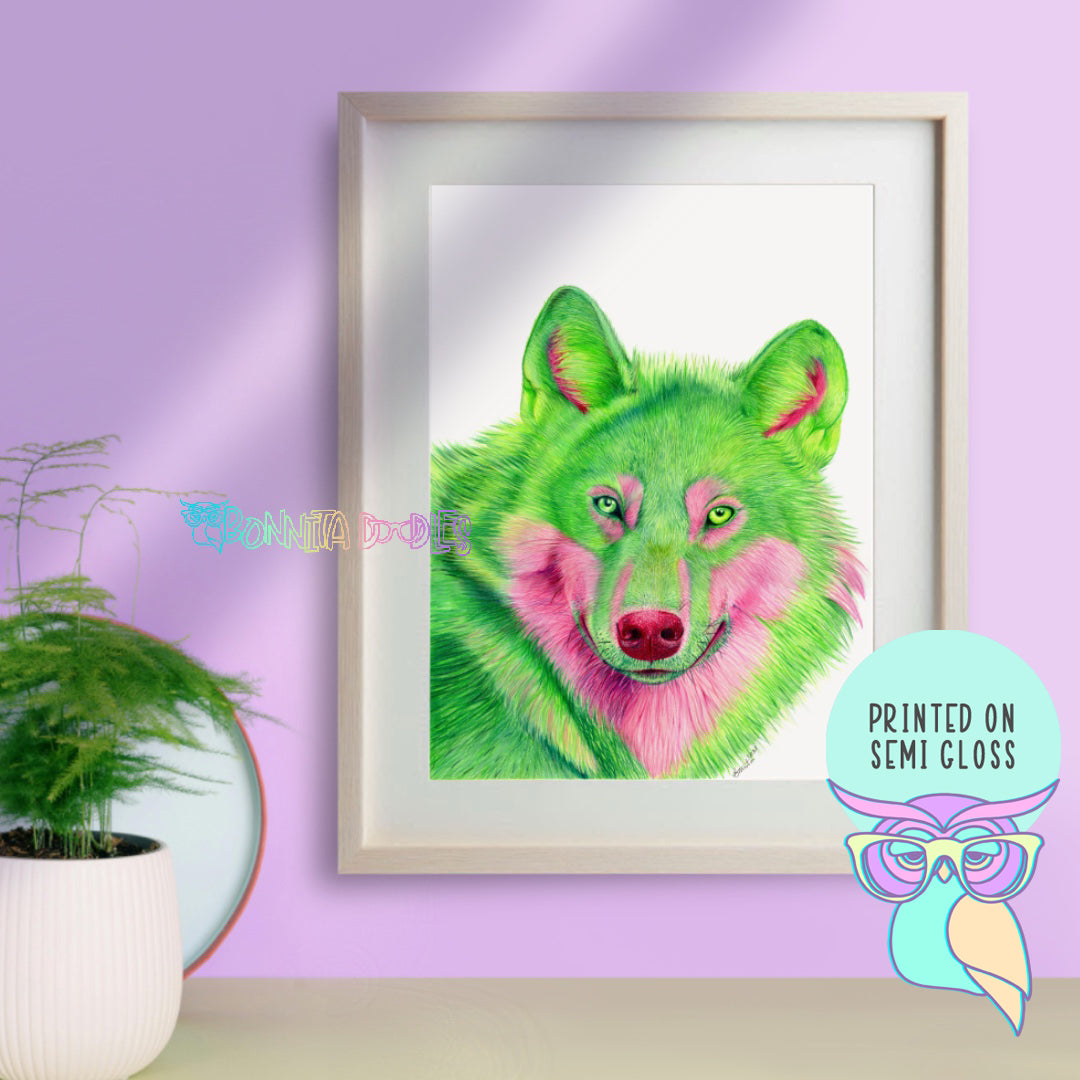 Art print | Wolf | Peridot
