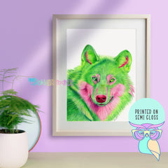 Art print | Wolf | Peridot