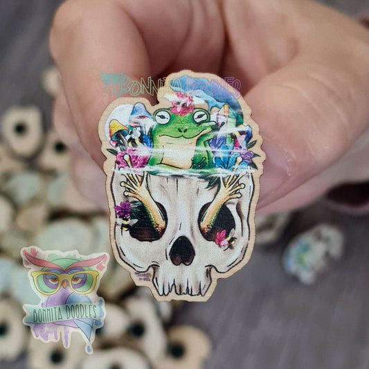 Brain frog - Mental Health - chronic illness pin badge