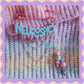 Pink & Blue | Neurospicy | Handmade 75mm Pink pin