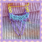Purple & Blue | Neurospicy | Handmade 75mm Yellow pin