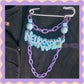 Blue & Purple | Neurospicy | Handmade 75mm white pin