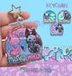 B GRADE Large Acrylic DUO Keychain - 3 designs available
