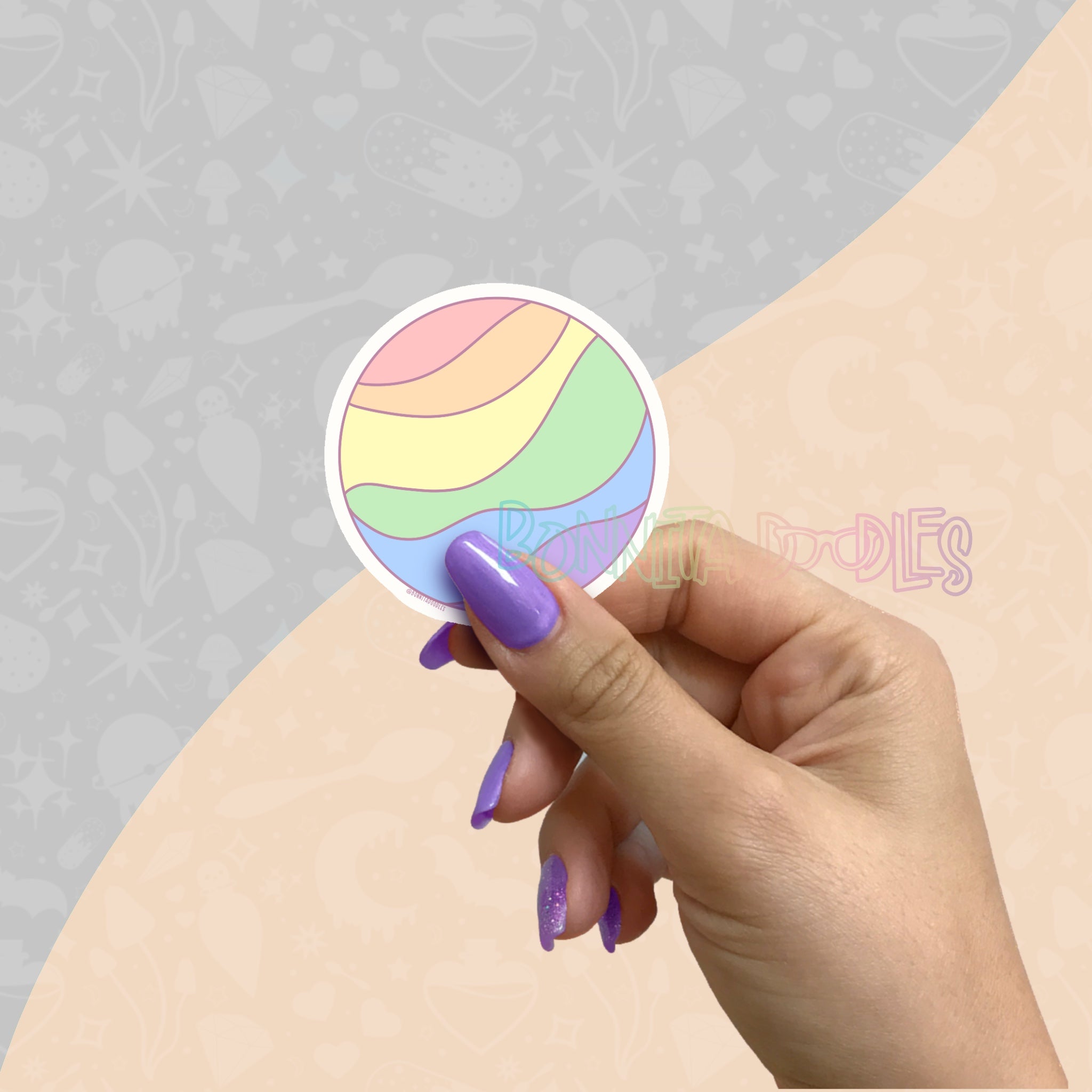 Pride Planet | Medium matt vinyl sticker