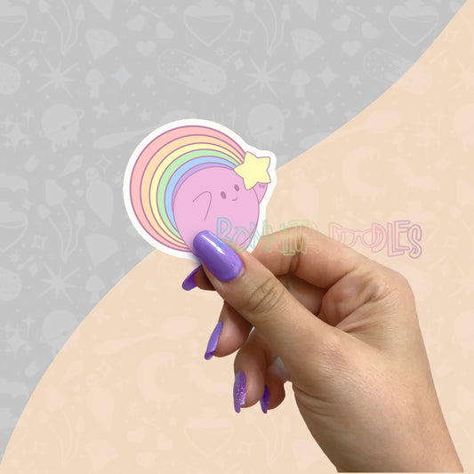 Ruby Pride Planet | Matt vinyl sticker