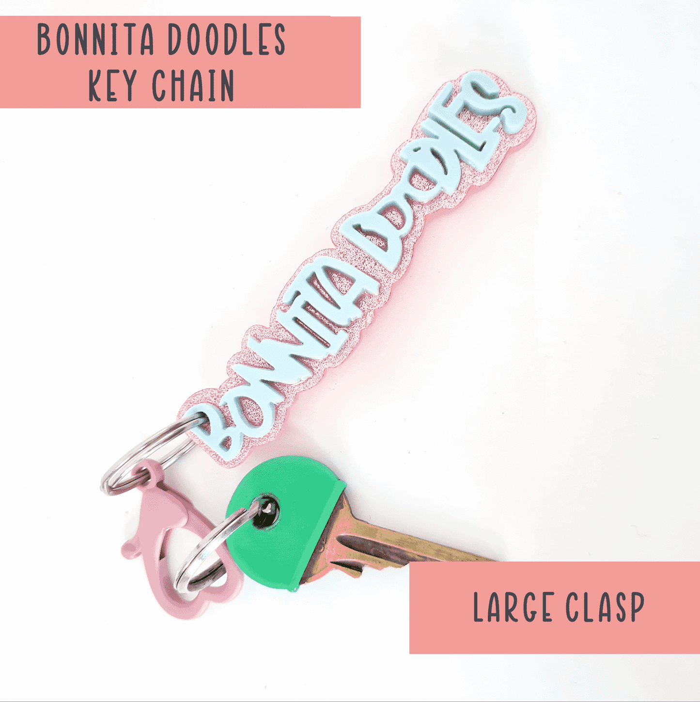Bonnita Doodles Keychains - Nice and Chunky!