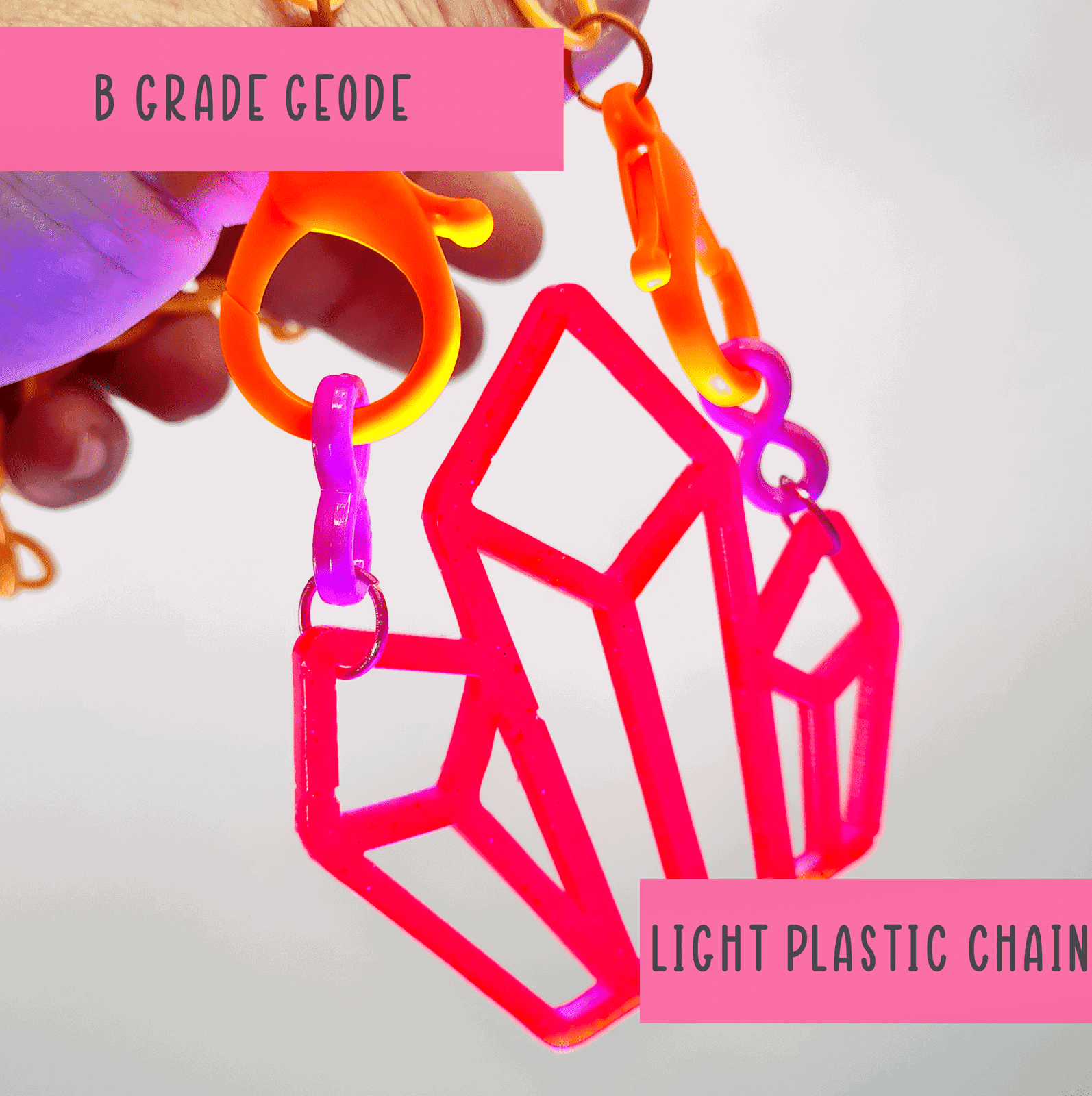 B grade chunky colourful necklace - LARGE - Handmade gifts