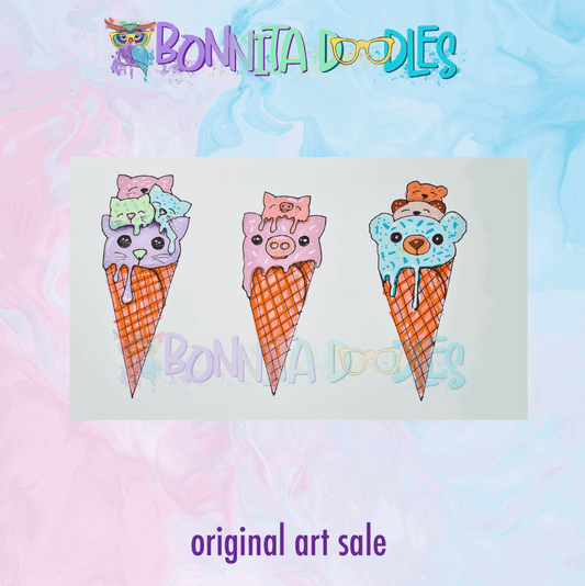 Cone Critters Original concept art