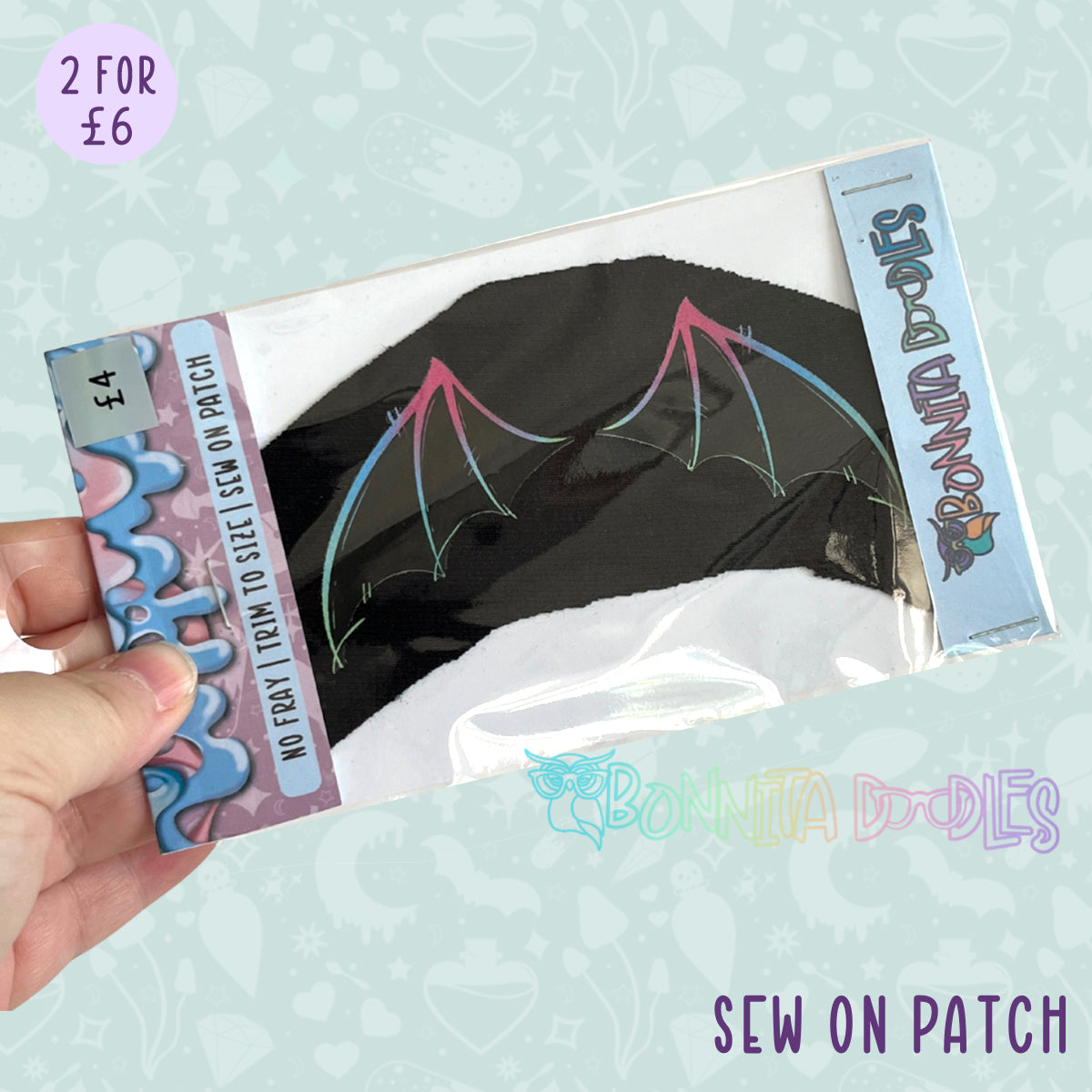 Fun Art patches 2 for £6 | Various Designs | Last Chance