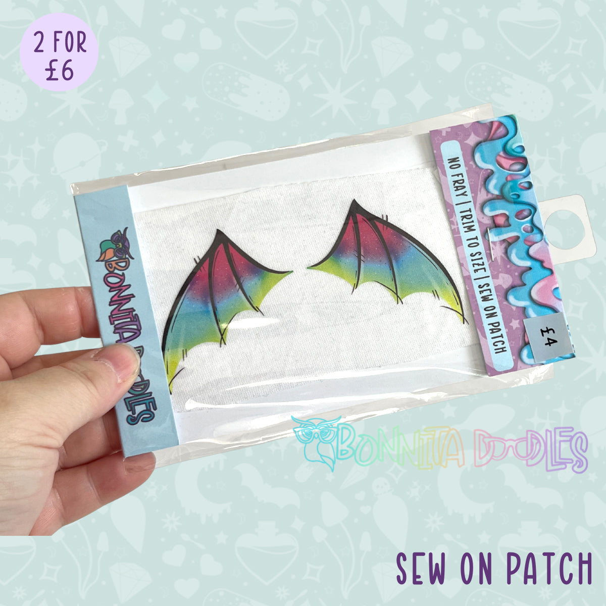 Fun Art patches 2 for £6 | Various Designs | Last Chance