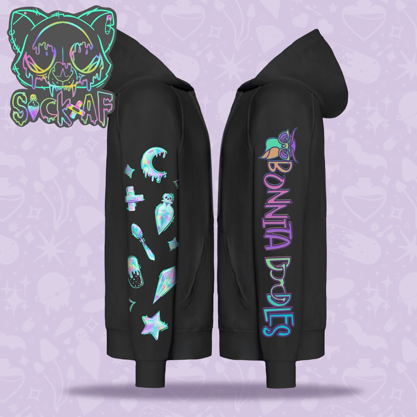 SiCk Af | Unisex Zip Hoodie | Made to Order