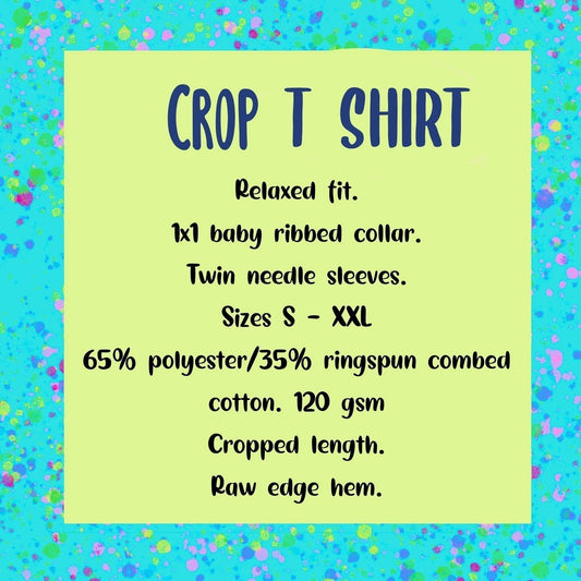 Crop Tee Good Vibes Only 2XL
