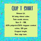 Crop Tee Stitches Large/2XL
