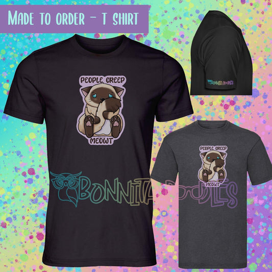 People creep meowt Unisex T-Shirt  ~ made to order