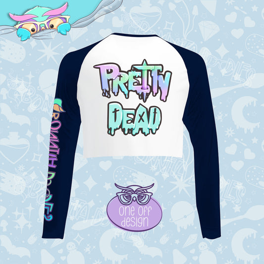 Pretty Dead | XL Unisex Crop T Shirt | One off