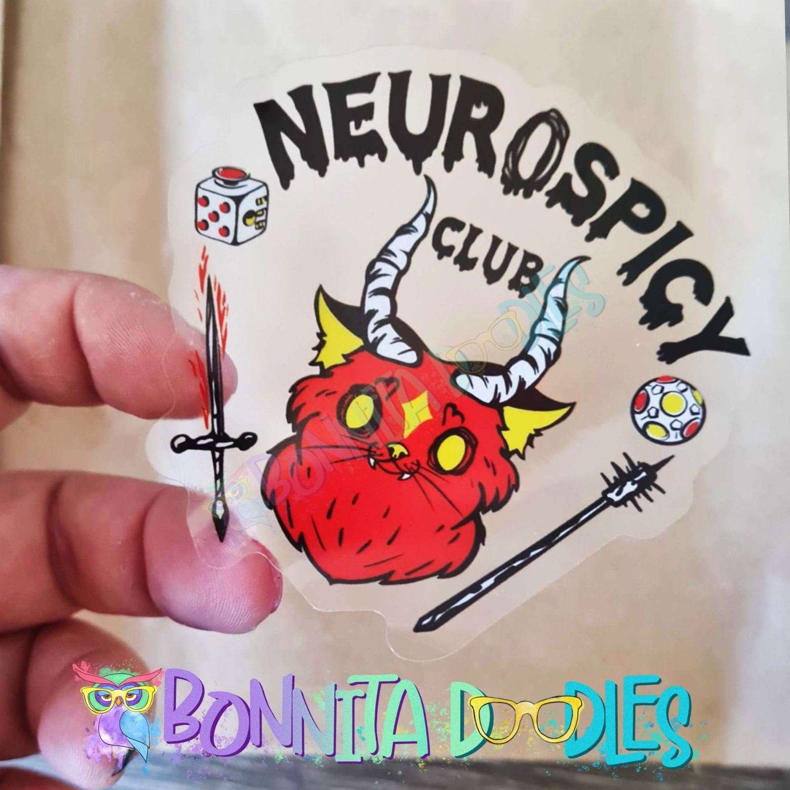 Diversity Club sticker - ADHD - CHRONIC ILLNESS - COFFEE FIRST