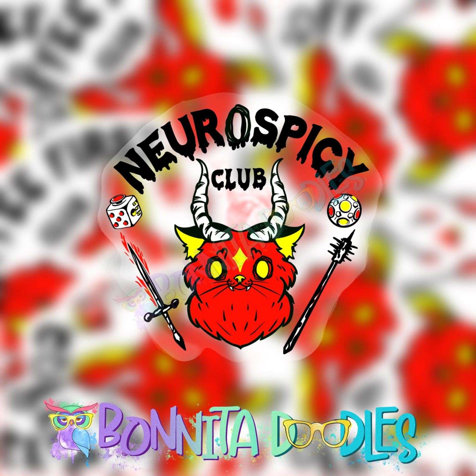 Diversity Club sticker - ADHD - CHRONIC ILLNESS - COFFEE FIRST