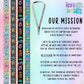 Celestial geodes & moon phases - Lanyard - soft and perfect for sensory accommodation.