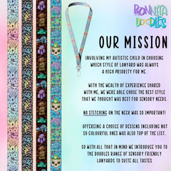 Brain Frog - Lanyard - soft and perfect for sensory accommodation.