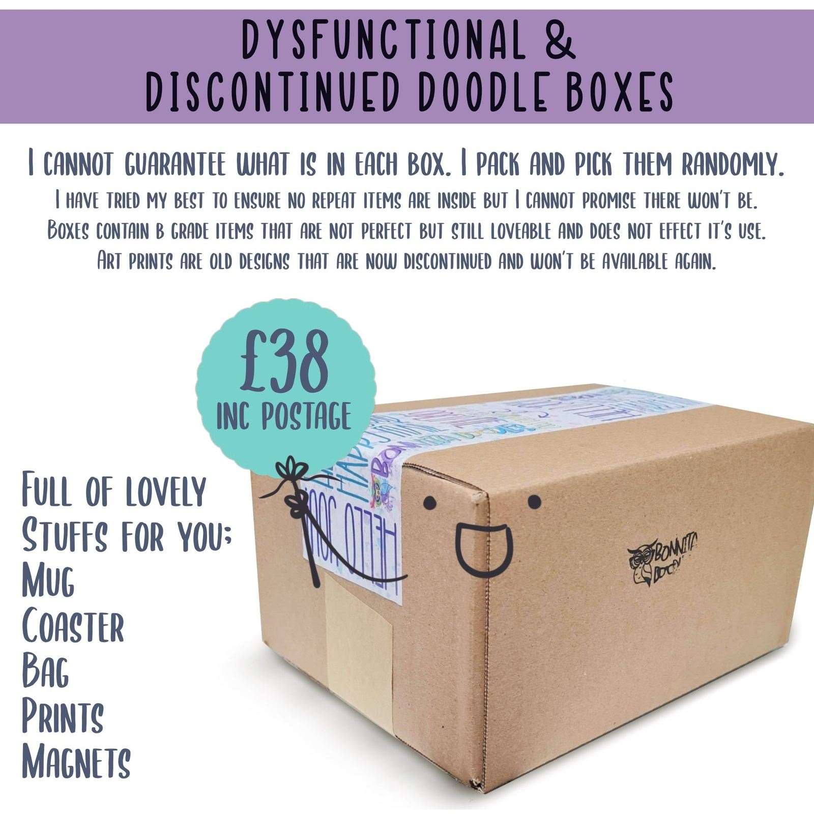 Dysfunctional doodle blind boxes