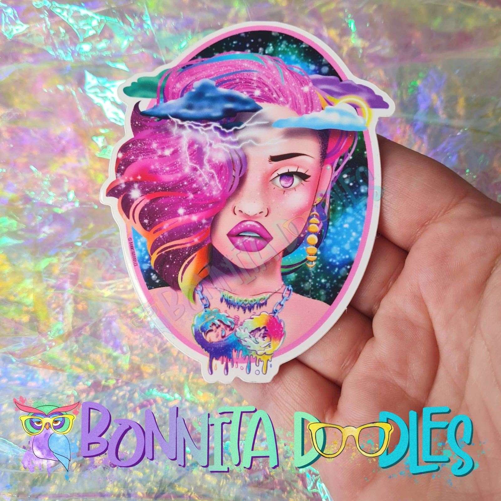 Neurospicy spectrum awareness large sticker - Autism, ADHD and many more