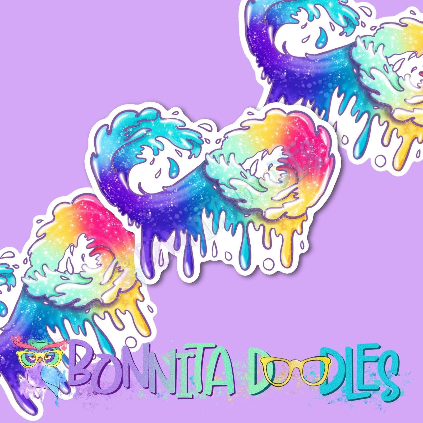 Neurospicy spectrum awareness large sticker - Autism, ADHD and many more