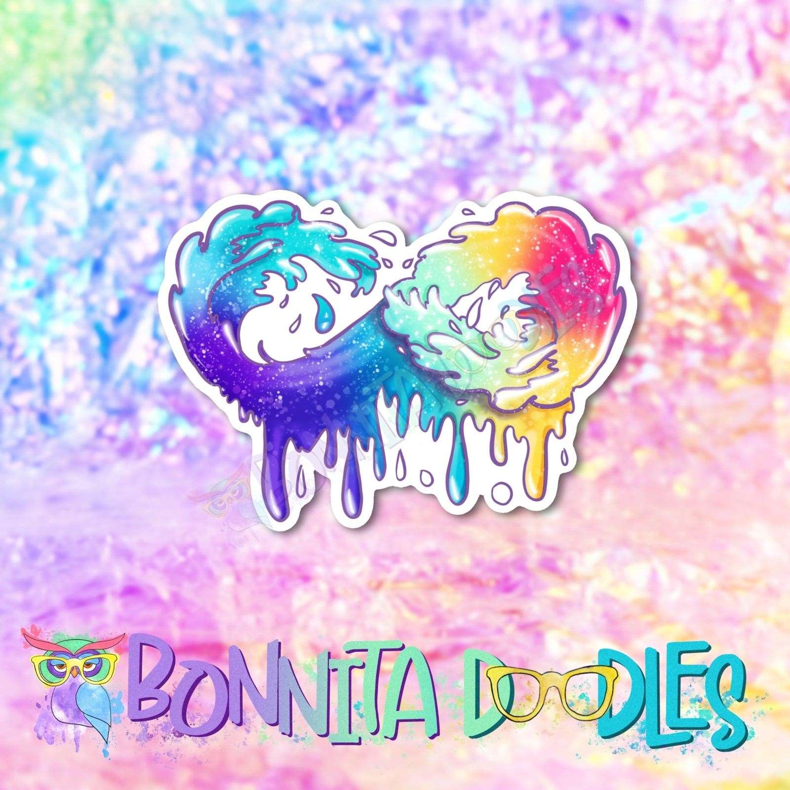 Neurospicy spectrum awareness large sticker - Autism, ADHD and many more