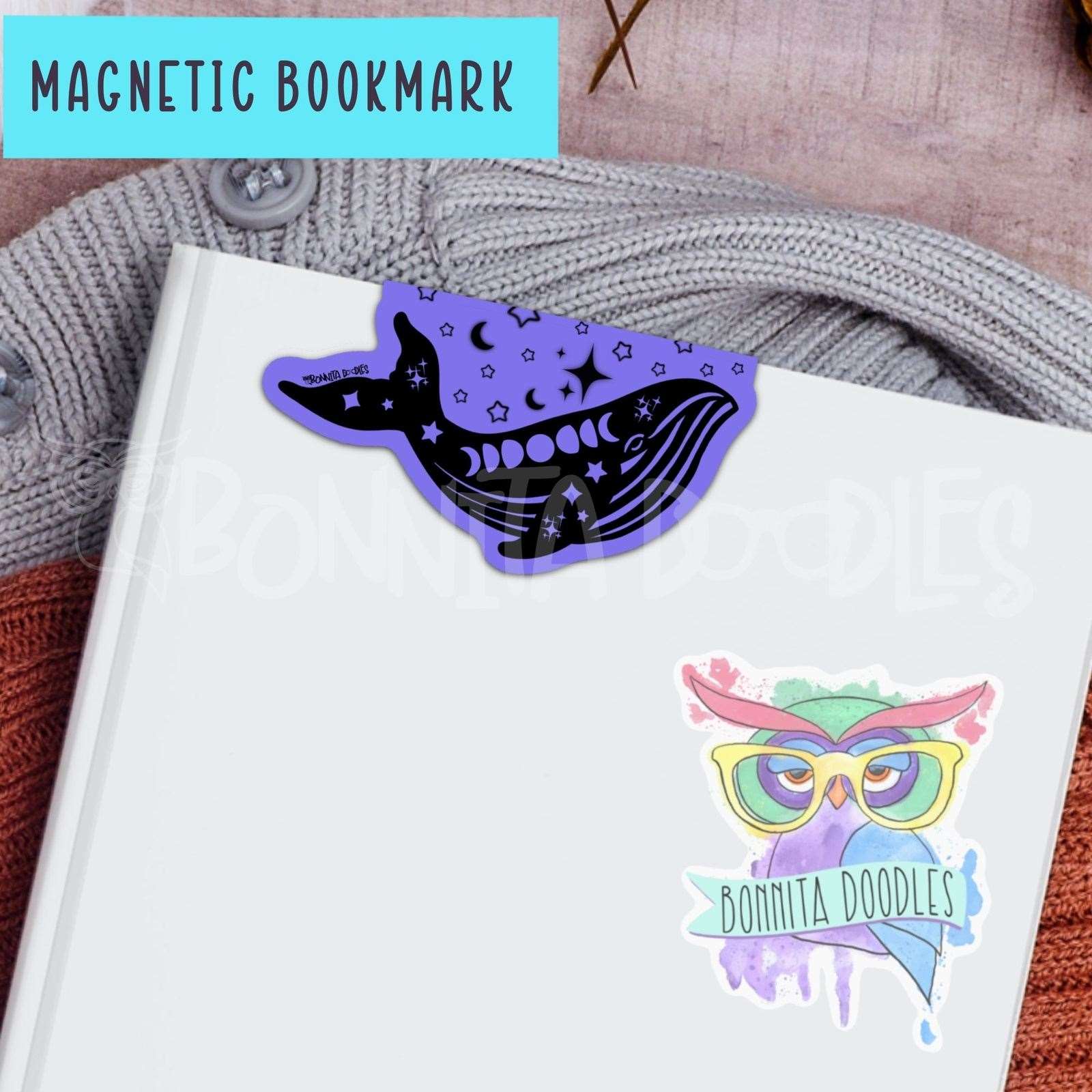Mystical creatures magnetic bookmark - the perfect gift