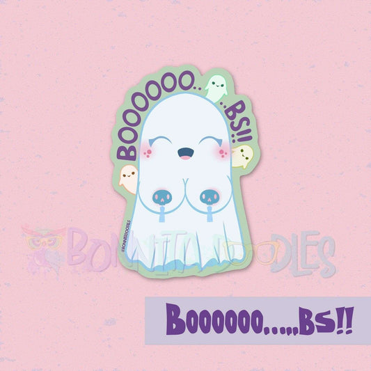 Cute Boooooo…bs!! Burlesque - trick or treat vinyl sticker