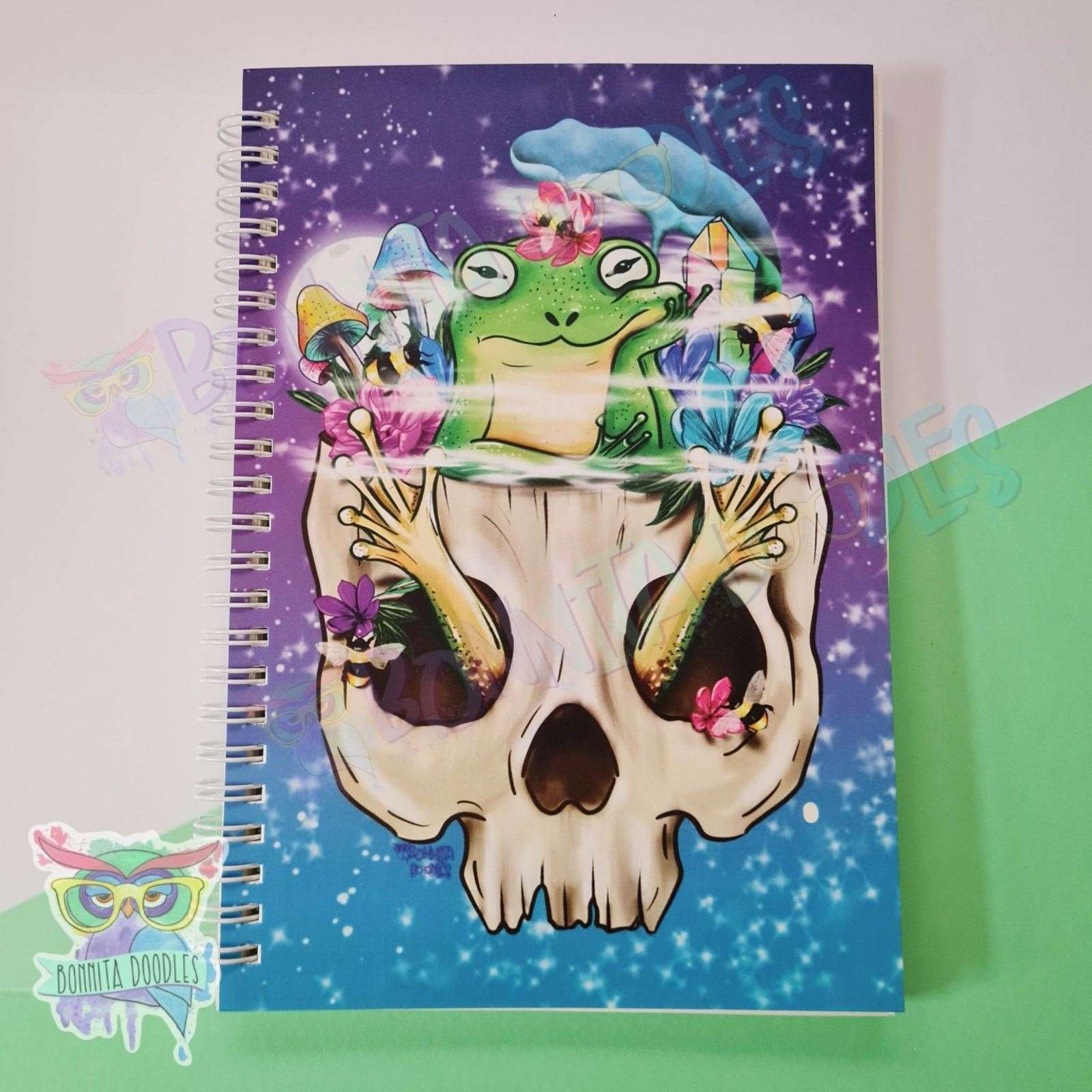 Brain frog journal - notebook - perfect gift