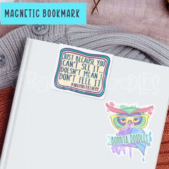 Invisible illness quote magnetic bookmark - the perfect gift