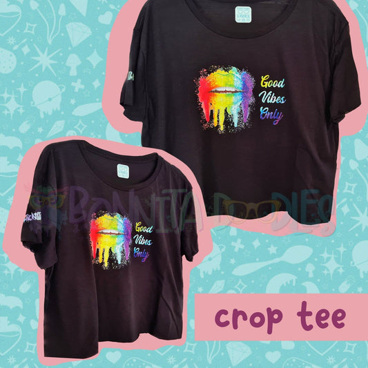 Crop Tee Good Vibes Only 2XL